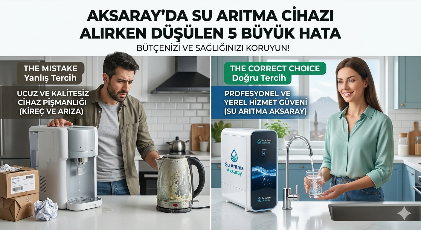 Aksaray’da Su Arıtma Cihazı Alırken Düşülen 5 Büyük Hata (Bütçenizi Çöpe Atmayın!)