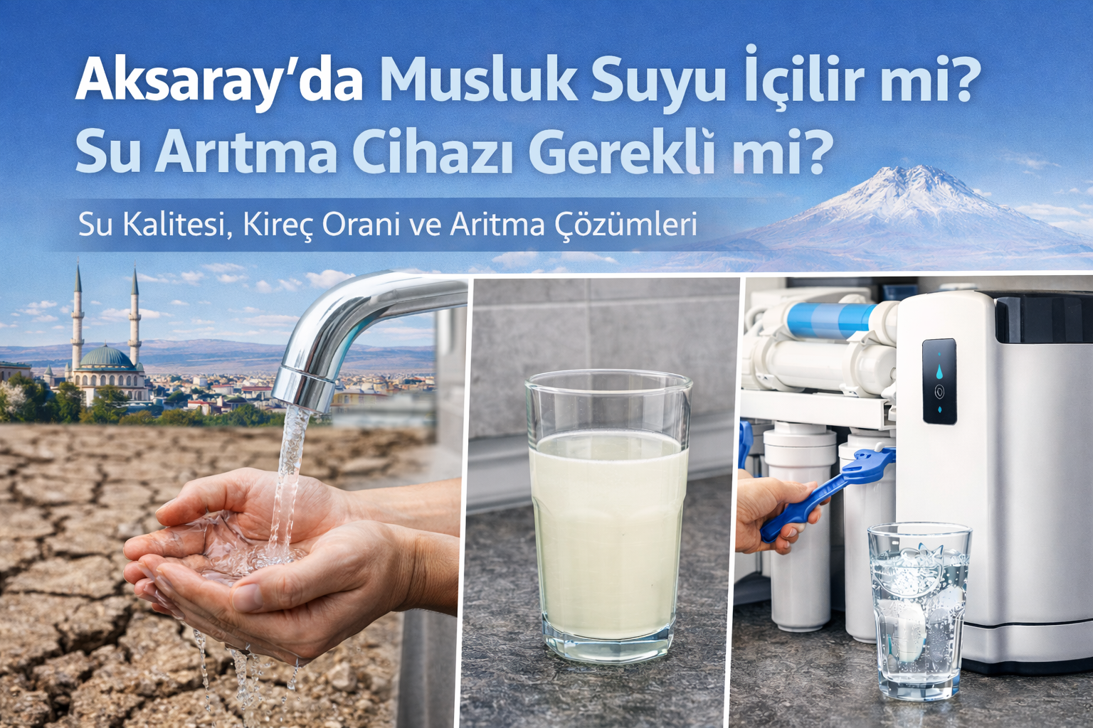 Aksaray’da Musluk Suyu İçilir mi? Su Arıtma Cihazı Gerekli mi?